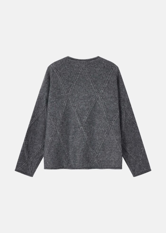 Women Knitted Patterned Blouse - Image 7