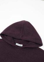 Women Knitted Fabric Plain Hoodie - Image 2