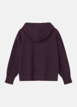 Women Knitted Fabric Plain Hoodie - Image 7
