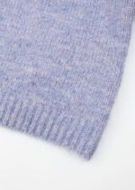 Women Hairy Knitted Fabric Blouse - Image 3