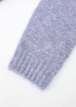 Women Hairy Knitted Fabric Blouse - Image 4