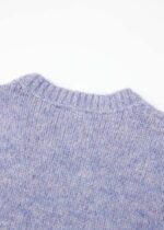 Women Hairy Knitted Fabric Blouse - Image 5