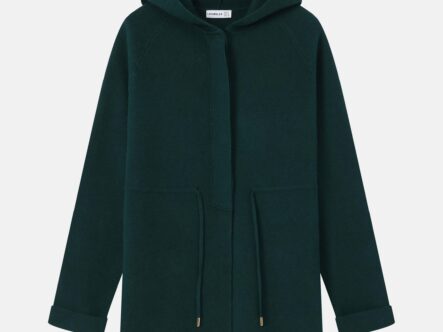 جاكيت نسائي محبوك سادة طويل