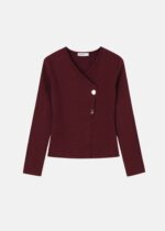 Women Knitted Plain Jacket
