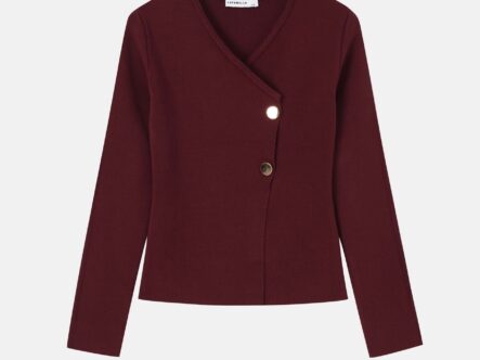 Women Knitted Plain Jacket