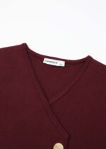 Women Knitted Plain Jacket - Image 2