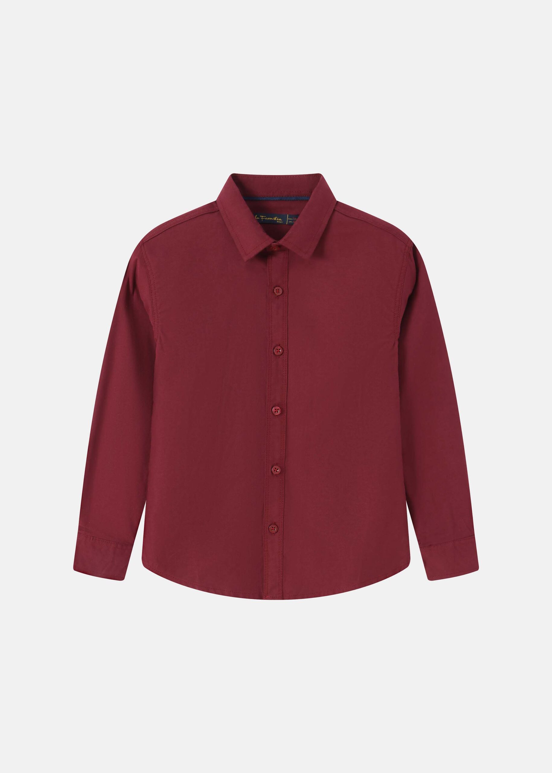 6225304001828-a Kids Boy Plain Shirt - Image 1