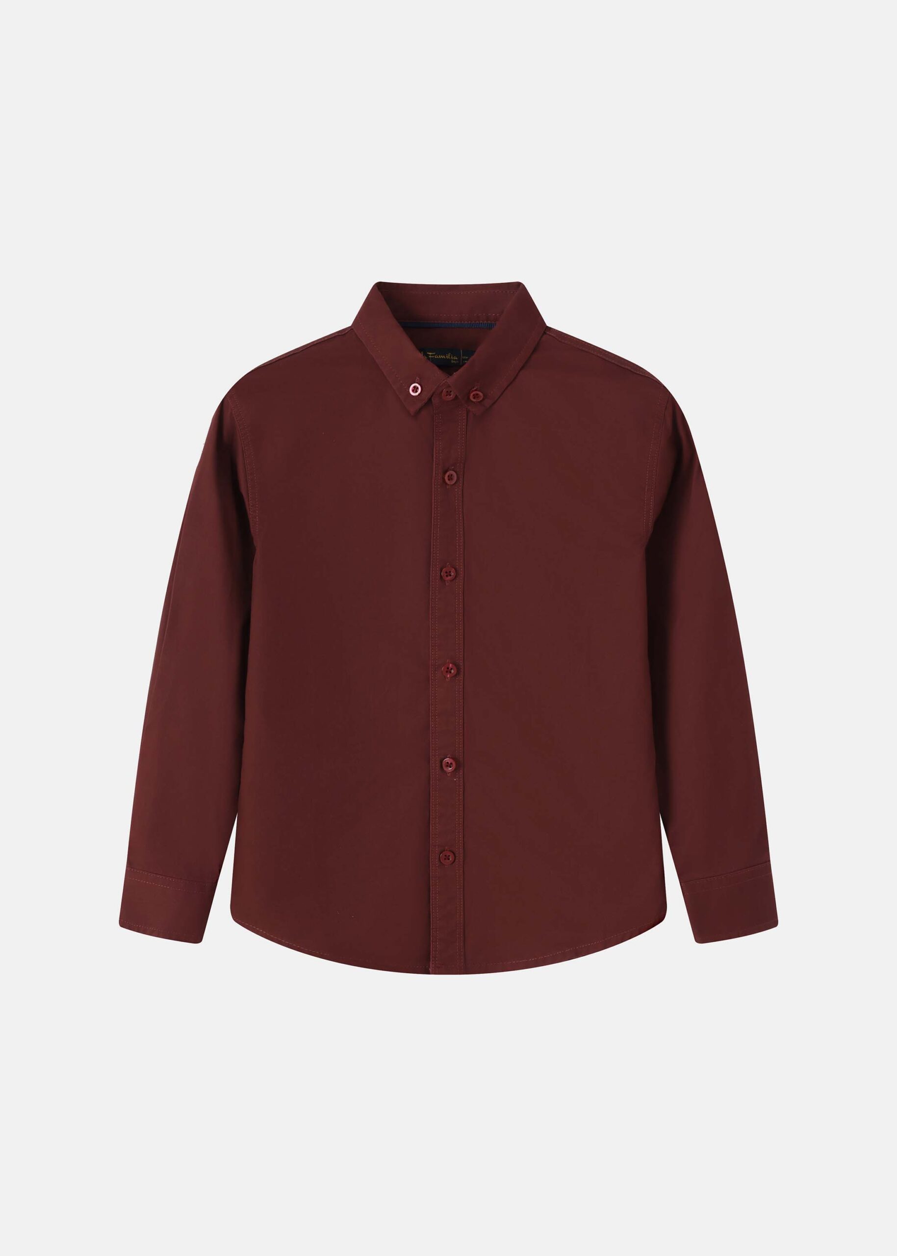 6225304002028-a Kids Boy Plain Shirt - Image 1