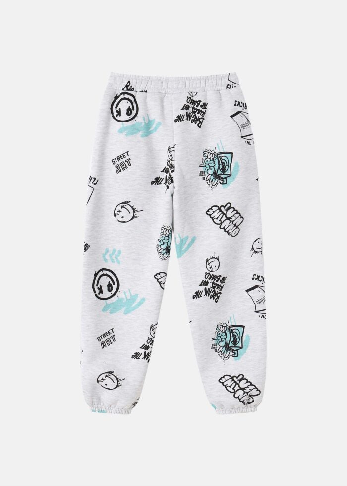 Kids Boy Drawings Printed Sport Trouser - Image 6