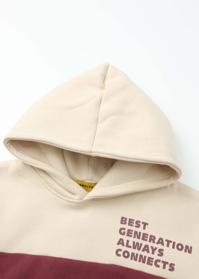 ⁦Kids Boy "Best Generation Always Connects" Hoodie⁩ - الصورة ⁦2⁩