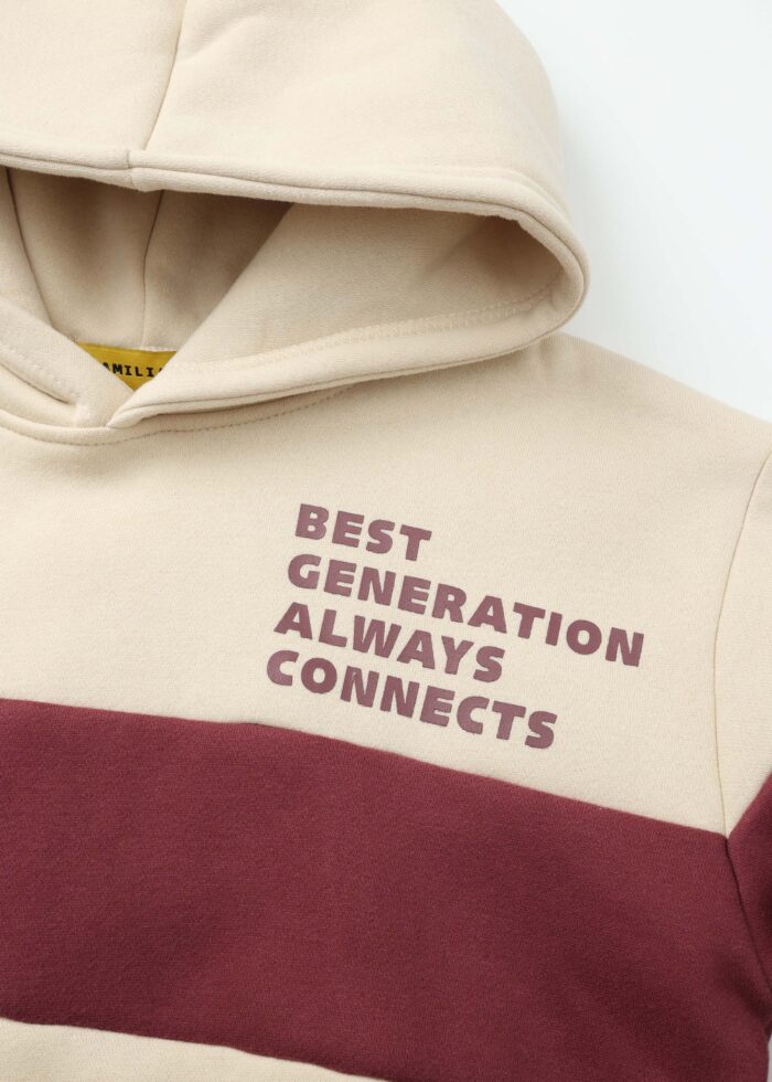 ⁦Kids Boy "Best Generation Always Connects" Hoodie⁩ - الصورة ⁦3⁩