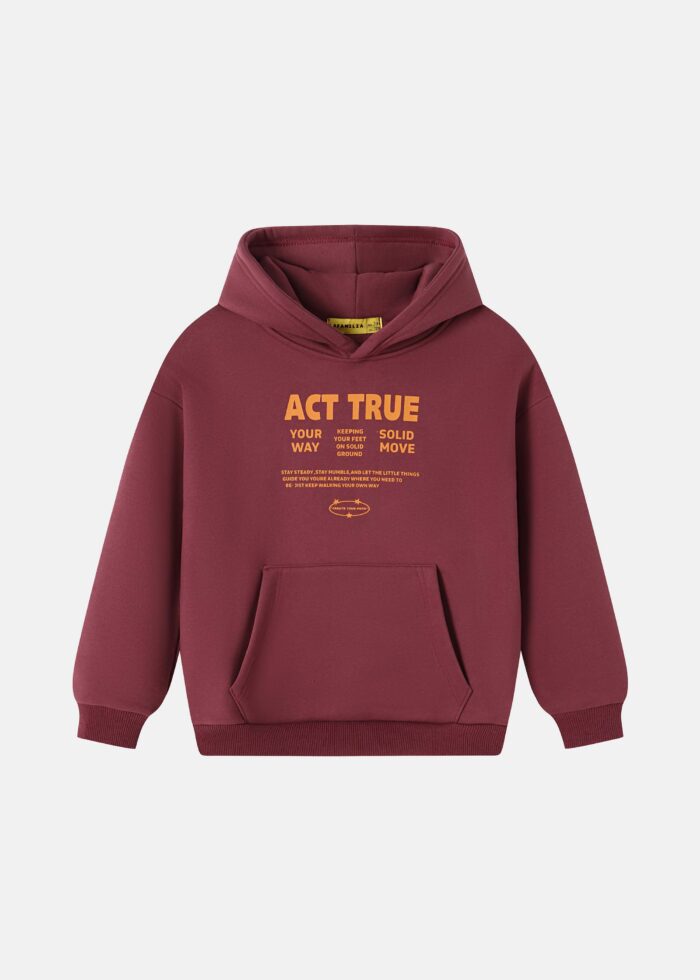 ⁦Kids Boy "Act True" Hoodie⁩ - الصورة ⁦1⁩
