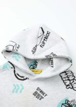 ⁦Kids Boy Drawings Printed Hoodie⁩ - الصورة ⁦2⁩