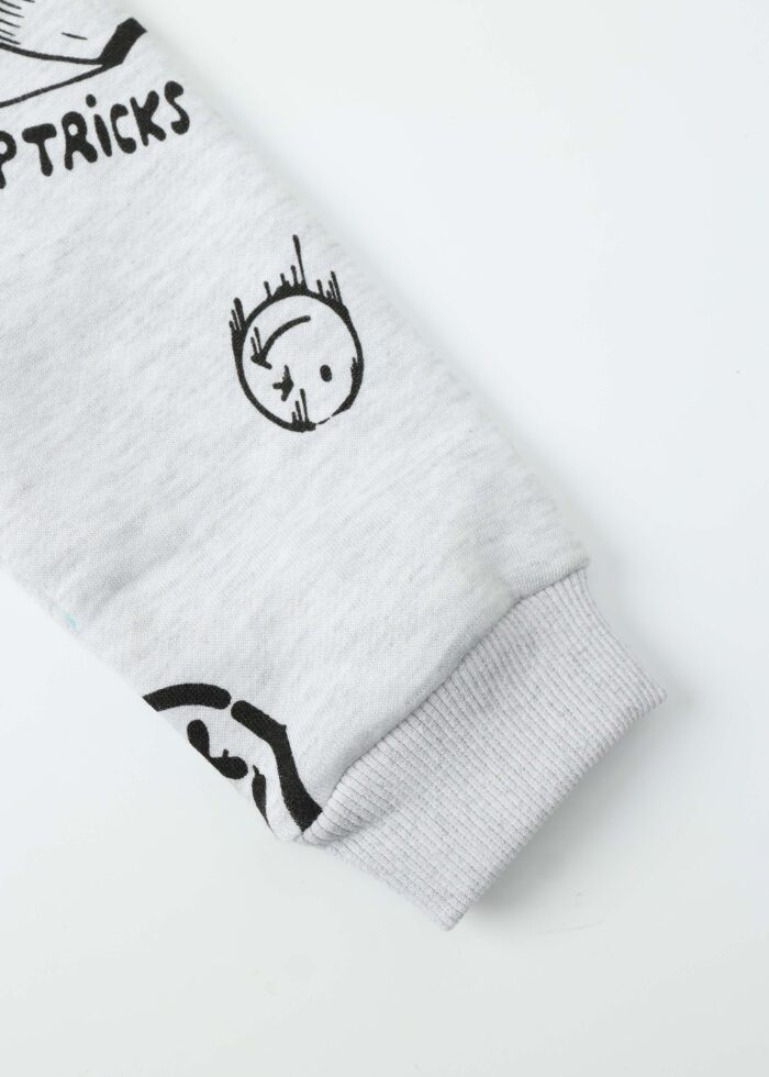 ⁦Kids Boy Drawings Printed Hoodie⁩ - الصورة ⁦4⁩