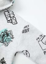 ⁦Kids Boy Drawings Printed Hoodie⁩ - الصورة ⁦5⁩