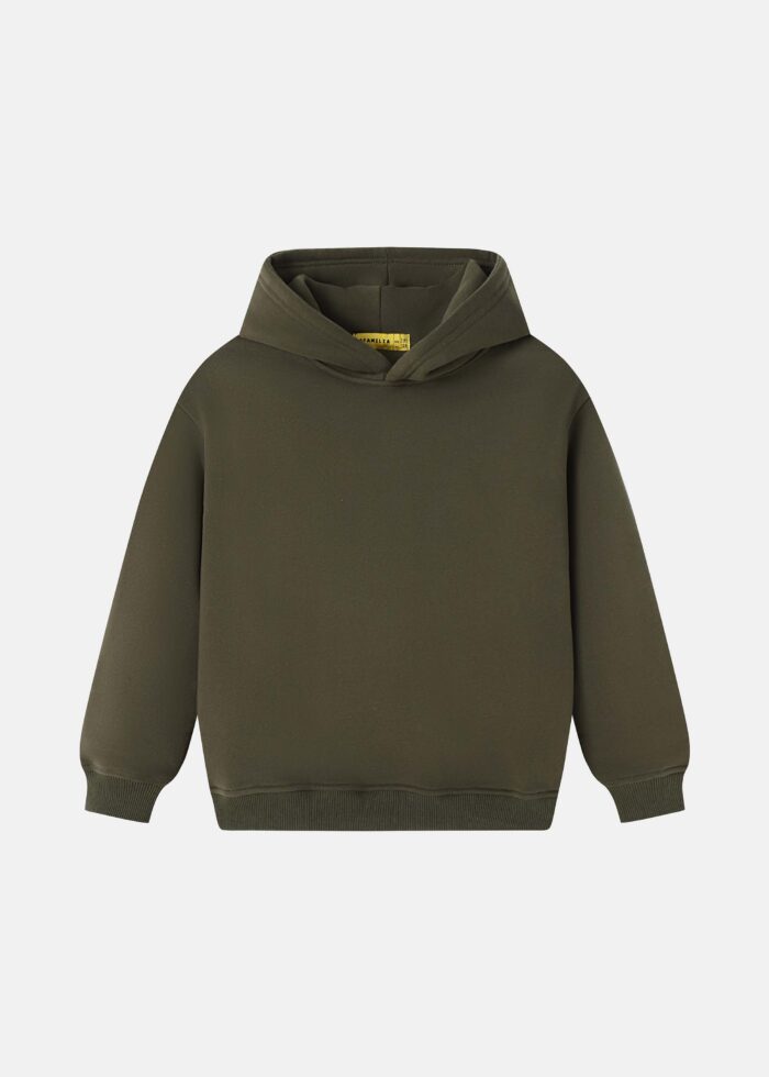 ⁦Kids Boy Plain Hoodie⁩ - الصورة ⁦1⁩