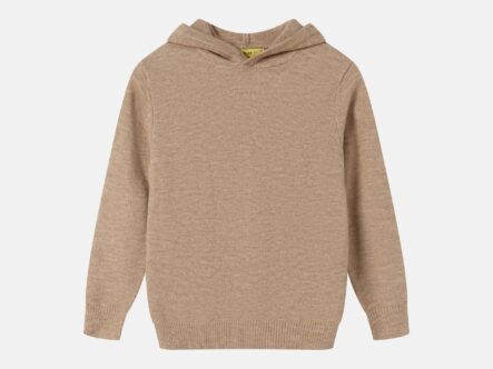 Kids Boy Knitted Plain Hoodie