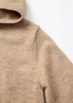 Kids Boy Knitted Plain Hoodie - Image 3