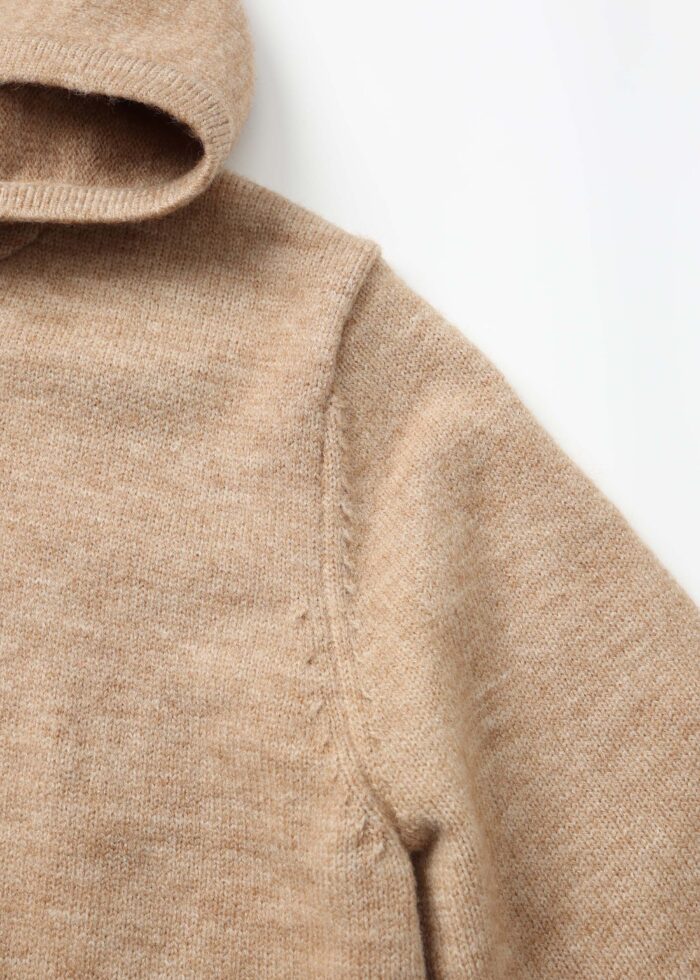 Kids Boy Knitted Plain Hoodie - Image 3