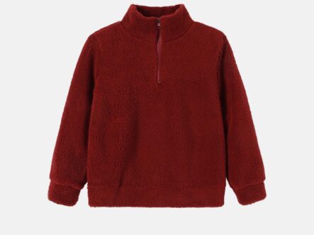 Kids Boy Fur Plain Blouse
