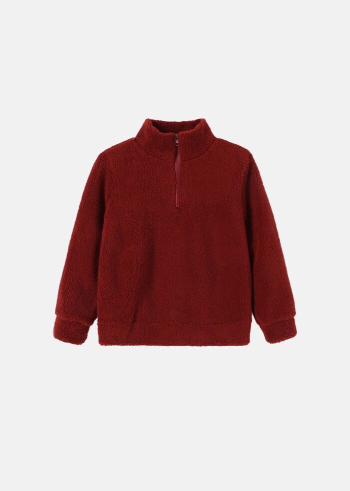 ⁦Kids Boy Fur Plain Blouse⁩ - الصورة ⁦1⁩