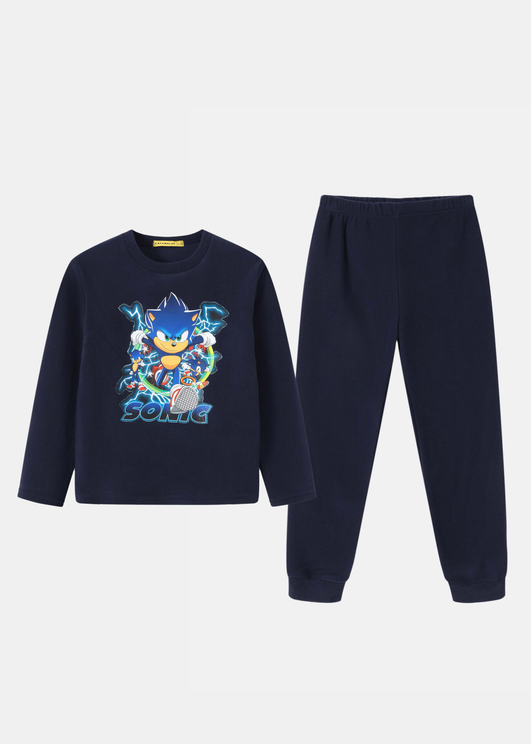6225324024408-a بيجامة أطفال ولادي قطعتين "Sonic" - الصورة 1