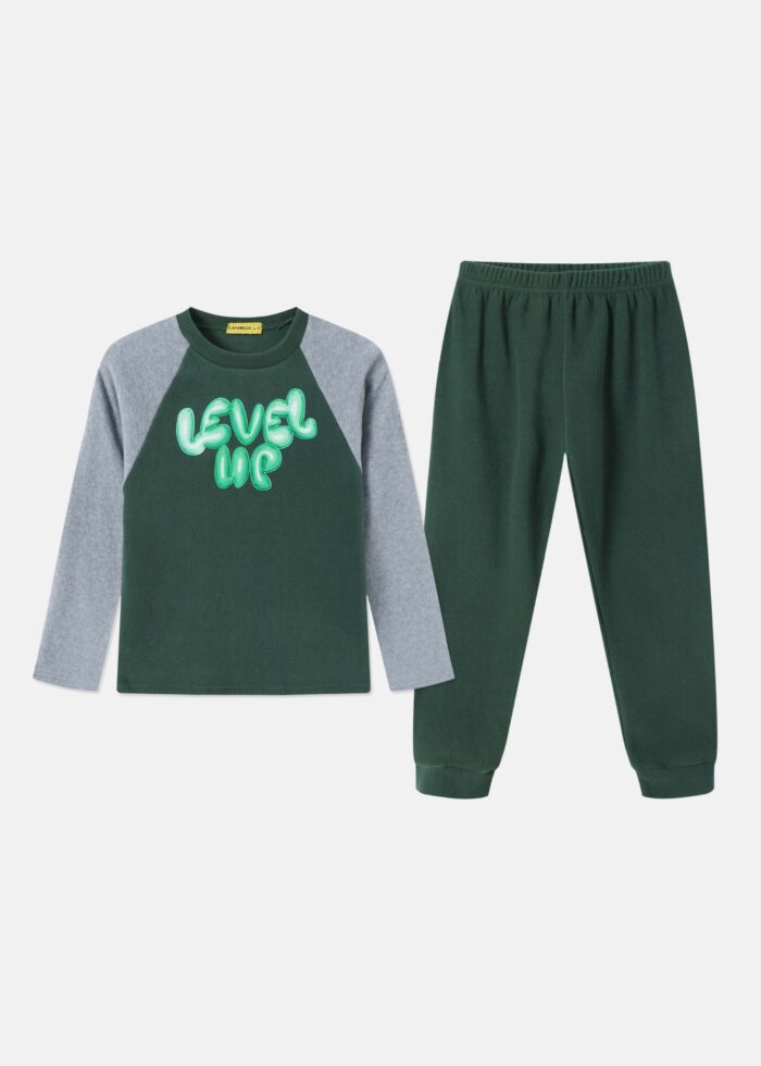 ⁦Kids Boy "Level Up" Two-Pieces Pajama⁩ - الصورة ⁦1⁩
