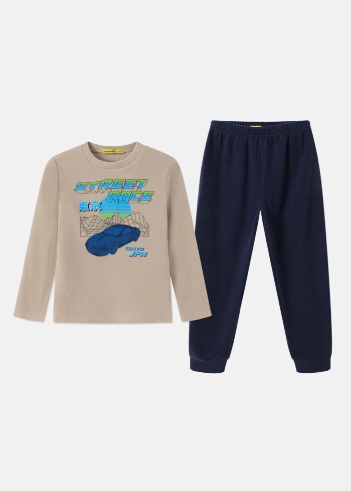 ⁦Kids Boy "Street Race" Two-Pieces Pajama⁩ - الصورة ⁦1⁩