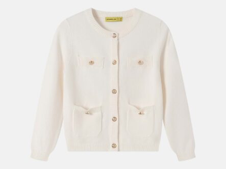 Kids Girl Knitted Fabric Sweater