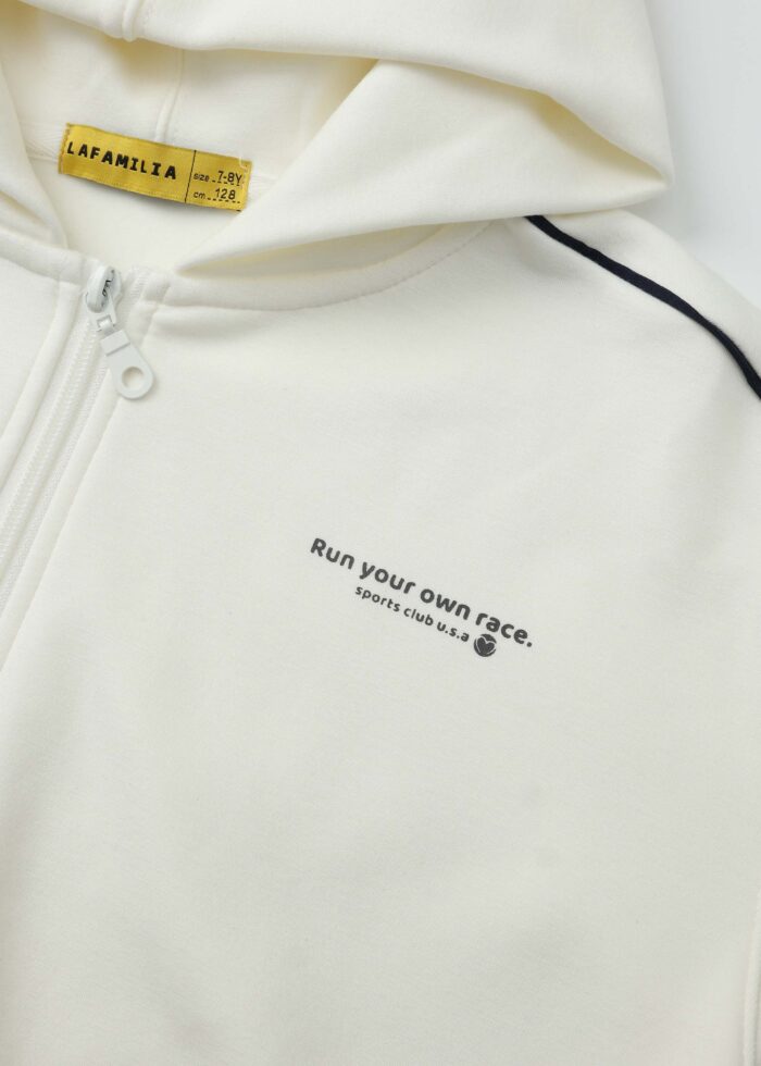 ⁦Kids Girl "Run Your Own Race" Jacket⁩ - الصورة ⁦3⁩