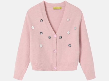 Kids Girl Flowers Decor Jacket