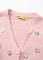 Kids Girl Flowers Decor Jacket - Image 2
