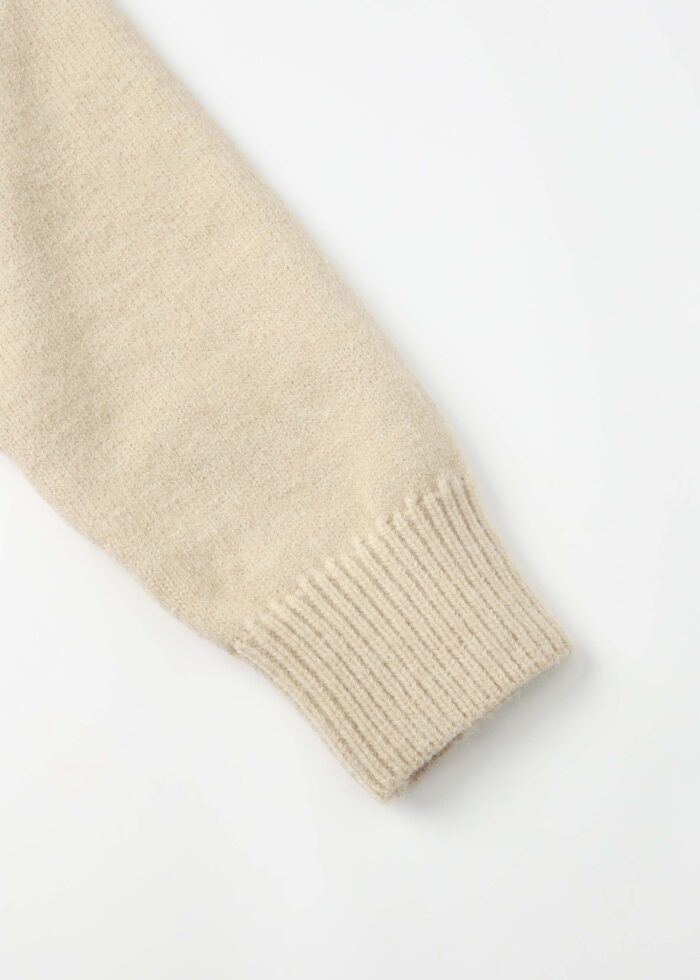 Kids Girl Knitted Fabric Plain Cardigan - Image 5
