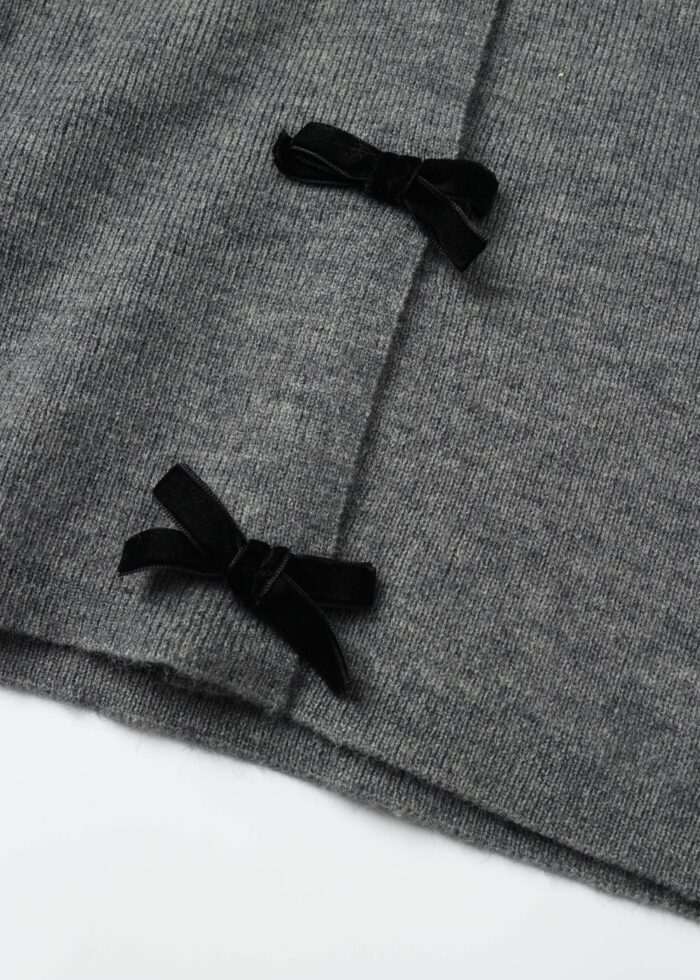 Kids Girl Bows Decor Jacket - Image 3