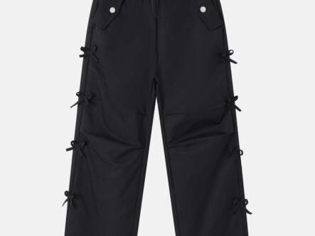 بنطلون أطفال بناتي مزين بفيونكات