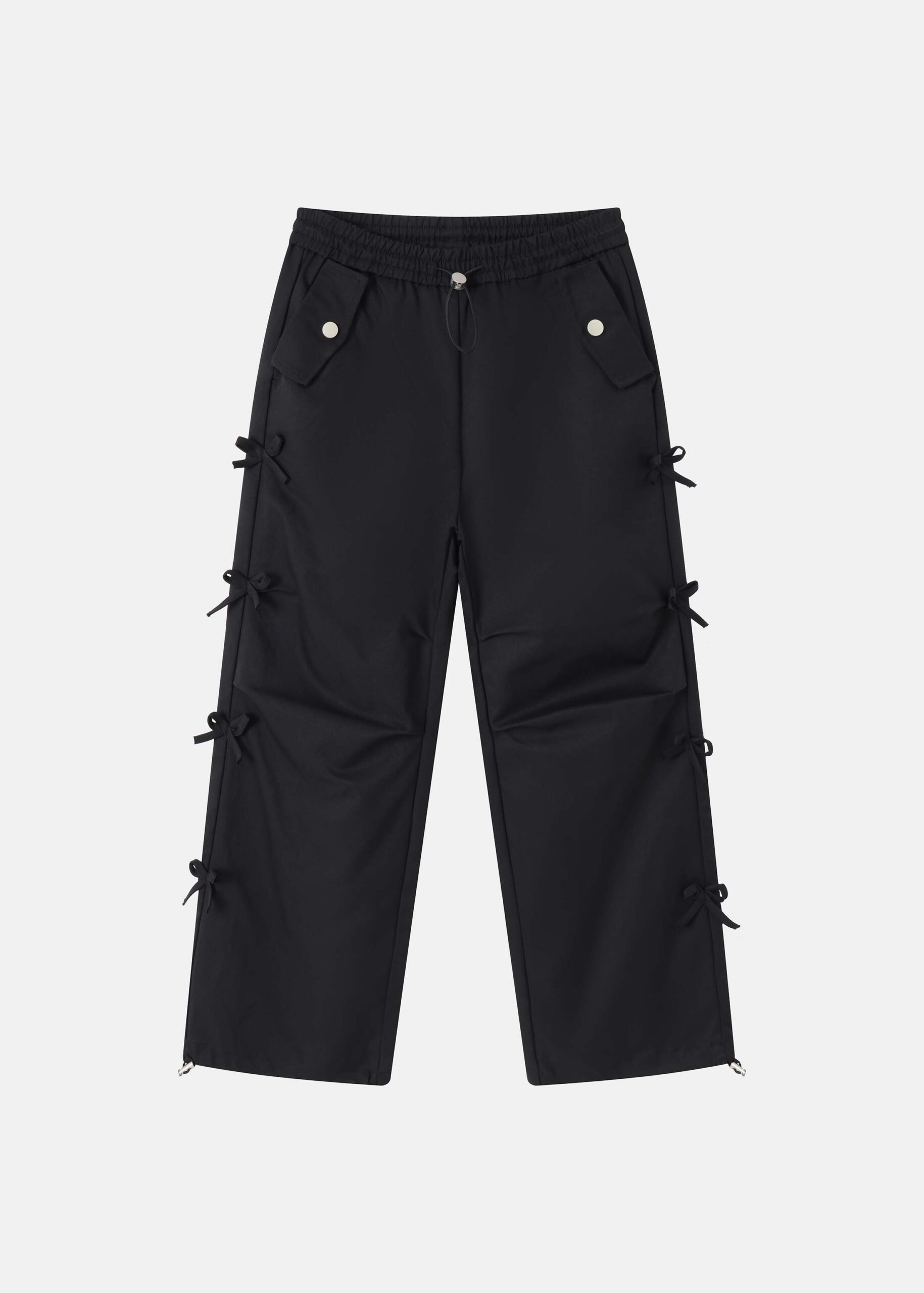 6225408008201-a بنطلون أطفال بناتي مزين بفيونكات - الصورة 1