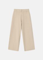Kids Girl Knitted Fabric Plain Trouser