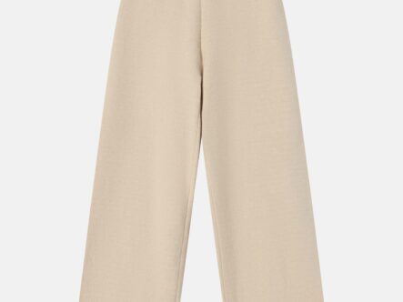 Kids Girl Knitted Fabric Plain Trouser