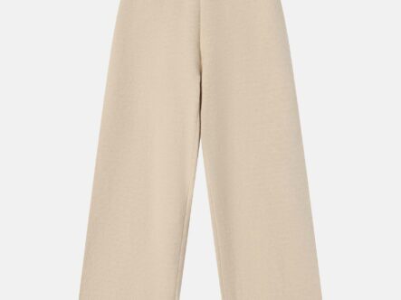 Kids Girl Knitted Fabric Plain Trouser