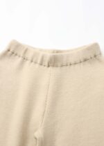 Kids Girl Knitted Fabric Plain Trouser - Image 2