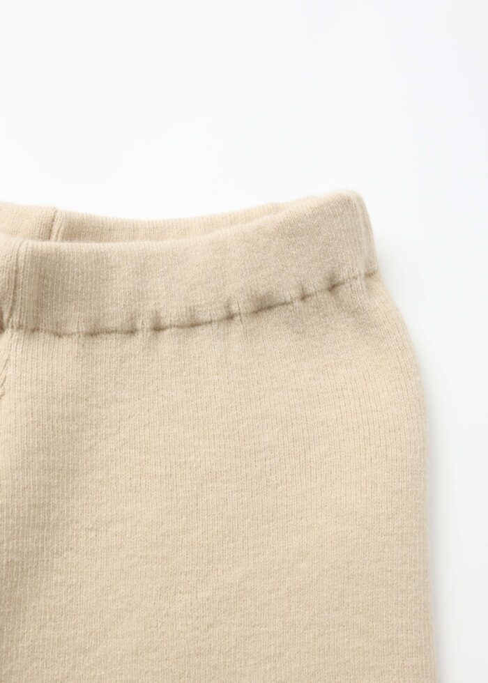 Kids Girl Knitted Fabric Plain Trouser - Image 3