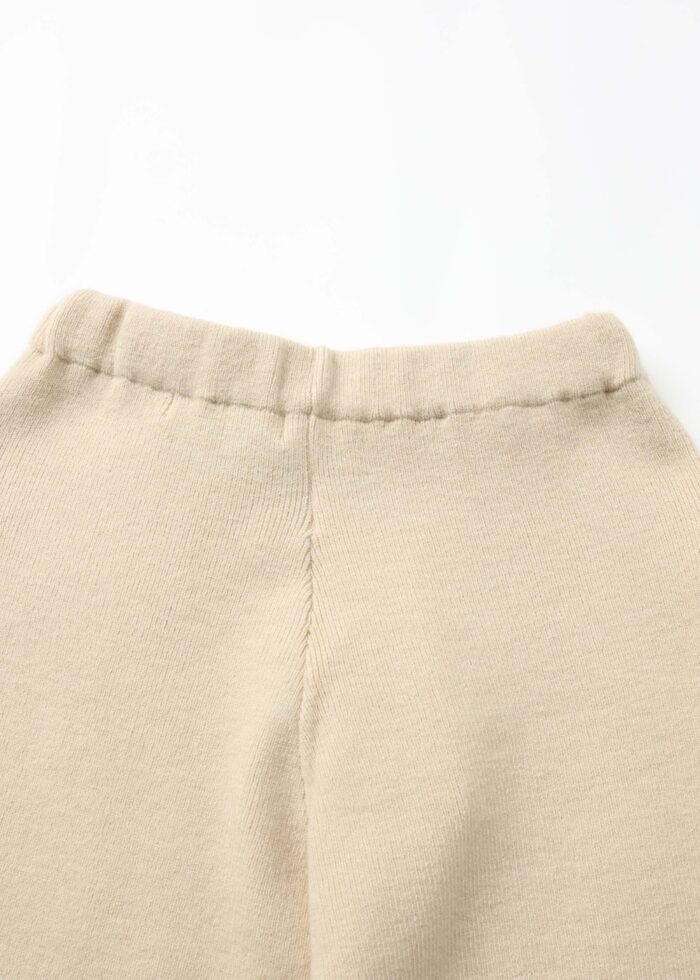 Kids Girl Knitted Fabric Plain Trouser - Image 5