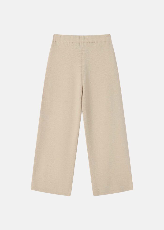 Kids Girl Knitted Fabric Plain Trouser - Image 6