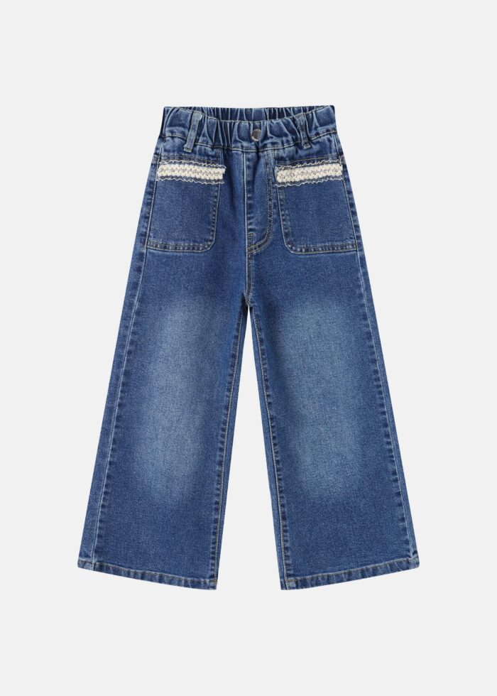 ⁦Kids Girl Jeans Trouser⁩ - الصورة ⁦1⁩