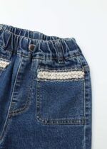 ⁦Kids Girl Jeans Trouser⁩ - الصورة ⁦3⁩