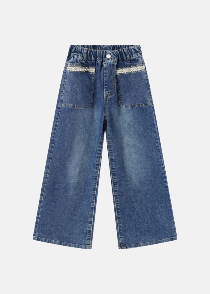 ⁦Kids Girl Jeans Trouser⁩ - الصورة ⁦1⁩