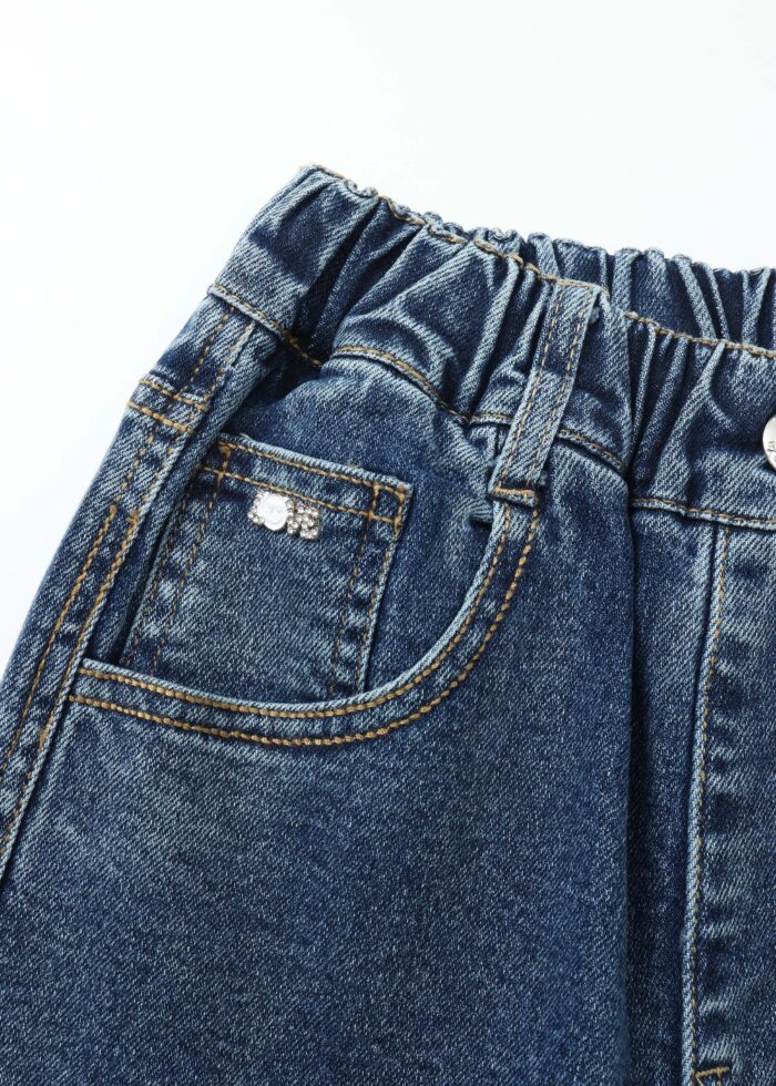 ⁦Kids Girl Jeans Trouser⁩ - الصورة ⁦3⁩