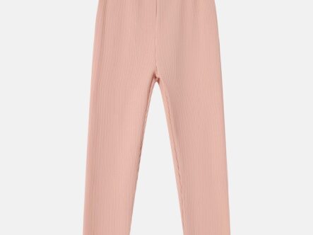 Kids Girl Striped Fabric Leggings