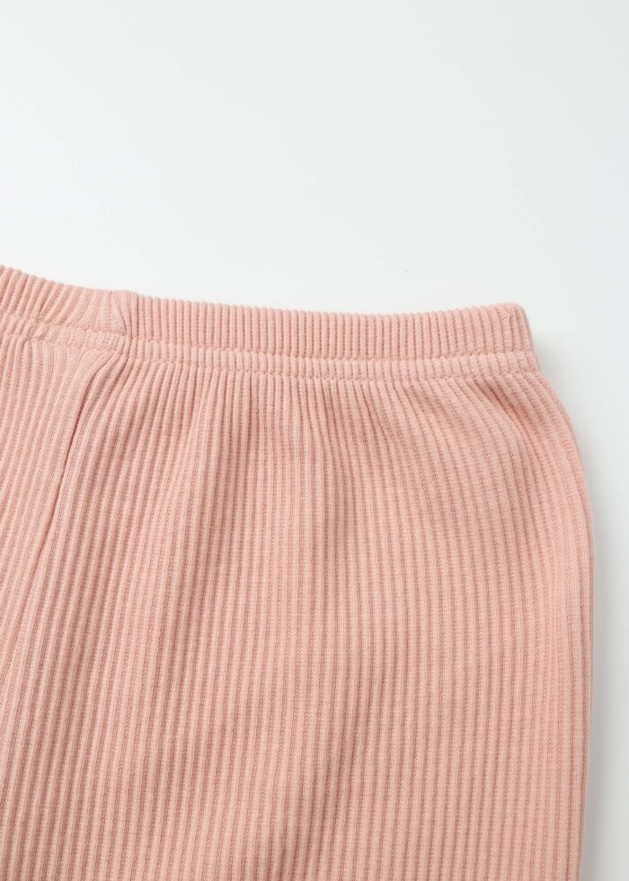 ⁦Kids Girl Striped Fabric Leggings⁩ - الصورة ⁦6⁩