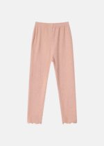 ⁦Kids Girl Striped Fabric Leggings⁩ - الصورة ⁦7⁩